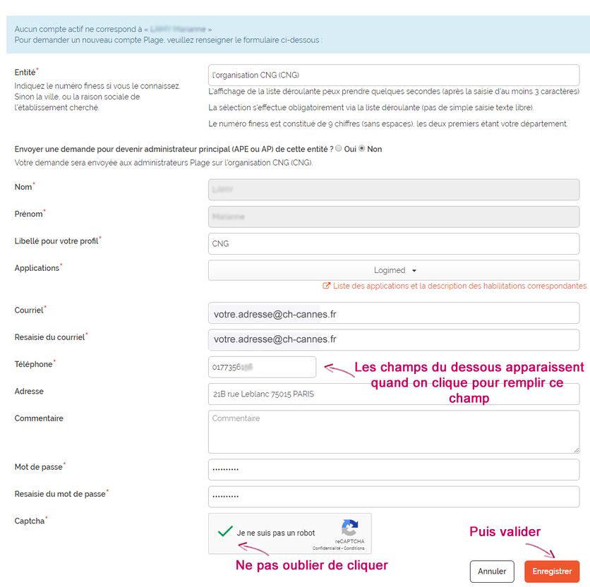 V4.9 - Création de compte PLAGE - 6 - Remplir le formulaire.jpg